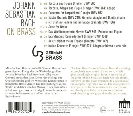 Bach on Brass - CD Audio di Johann Sebastian Bach - 2