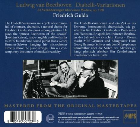 Variazioni Diabelli - CD Audio di Ludwig van Beethoven,Friedrich Gulda - 2