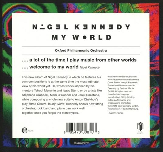 My World (Digipack) - CD Audio di Nigel Kennedy - 2