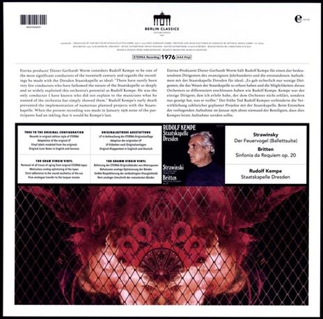 Firebird Suite / Sinfonia Da Requiem - Vinile LP di Benjamin Britten,Igor Stravinsky,Staatskapelle Dresda,Rudolf Kempe - 2