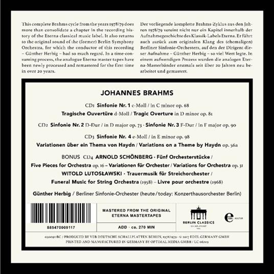 Sinfonie Complete - CD Audio di Johannes Brahms - 2