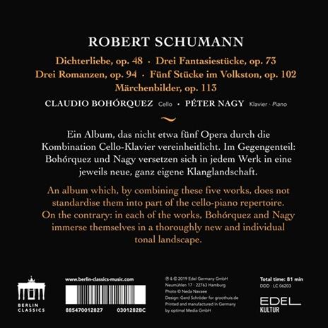 Schumann Poetica - CD Audio di Robert Schumann,Claudio Bohorquez - 2