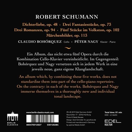 Schumann Poetica - CD Audio di Robert Schumann,Claudio Bohorquez - 2