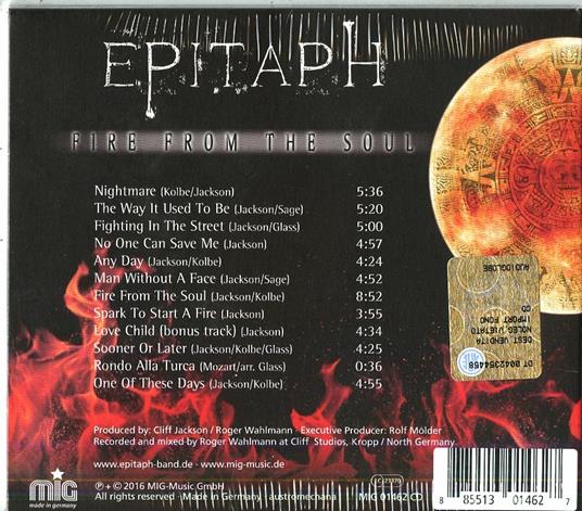 Fire From the Soul (Digipack) - CD Audio di Epitaph - 2