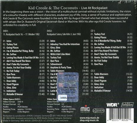 Live at Rockpalast - CD Audio + DVD di Kid Creole & the Coconuts - 2