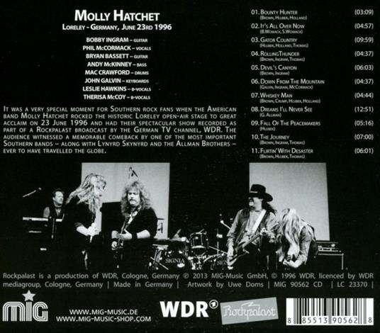 Live at Rockpalast 1996 - CD Audio di Molly Hatchet - 2