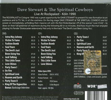 Live at Rockpalast - CD Audio di Dave Stewart and the Spiritual Cowboys - 2