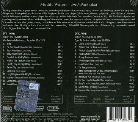 Live at Rockpalast - CD Audio + DVD di Muddy Waters - 2