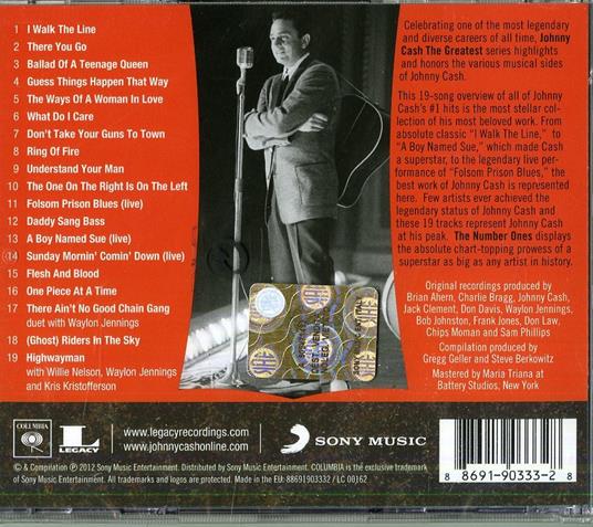 The Greatest. The Number Ones - CD Audio di Johnny Cash - 2