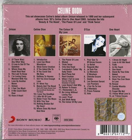 Original Album Classics - CD Audio di Céline Dion - 2