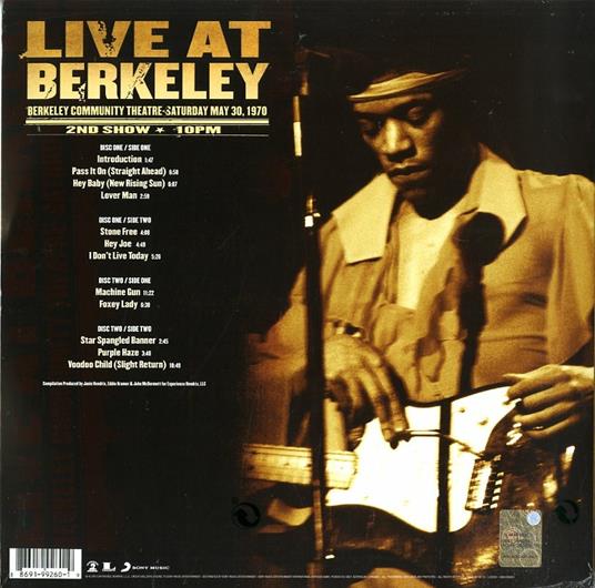 Live at Berkeley (USA Limited Edition) - Vinile LP di Jimi Hendrix - 2