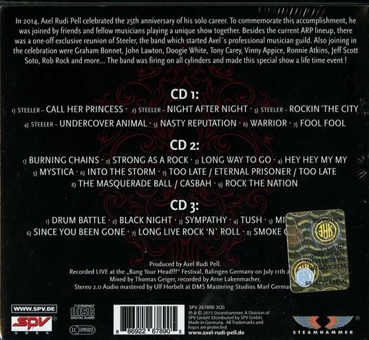 Magic Moments. 25th Anniversary (Digipack) - CD Audio di Axel Rudi Pell - 2