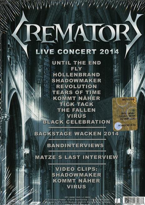 Crematory. Live W:O:A: 2014 (DVD) - DVD di Crematory - 2