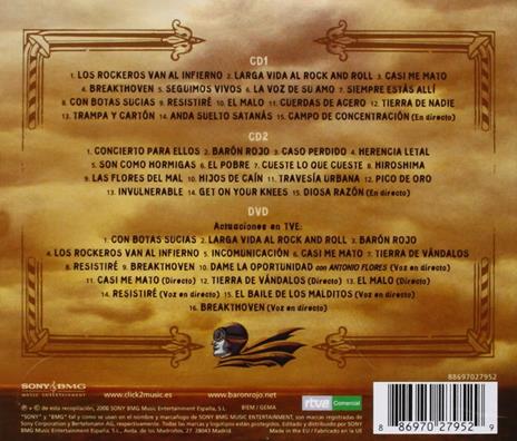 Las aventuras del barón - CD Audio + DVD di Baron Rojo - 2