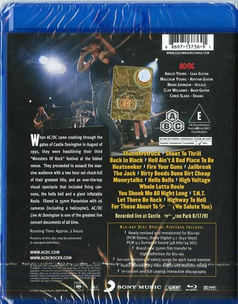 AC/DC. Live at Donington (Blu-ray) - Blu-ray di AC/DC - 2