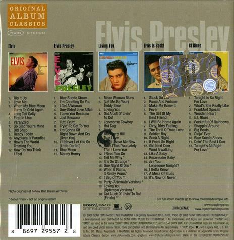 Original Album Classics - CD Audio di Elvis Presley - 2