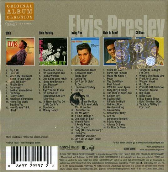 Original Album Classics - CD Audio di Elvis Presley - 2