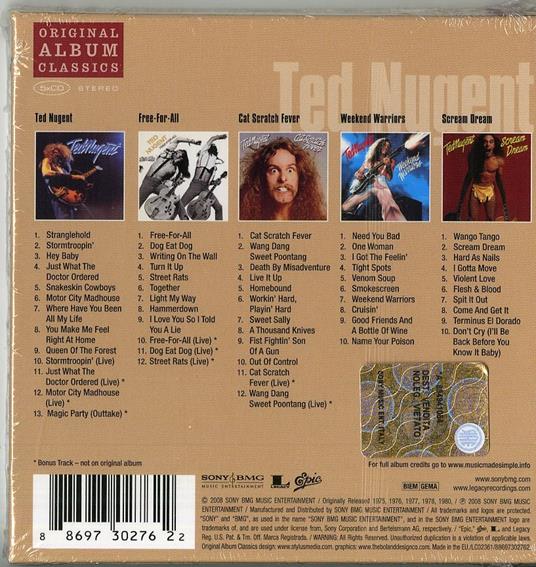 Original Album Classics - CD Audio di Ted Nugent - 2