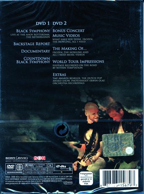 Within Temptation. Black Symphony (2 DVD) - DVD di Within Temptation - 2