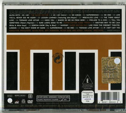 As I Am (Deluxe Edition) - CD Audio + DVD di Alicia Keys - 2