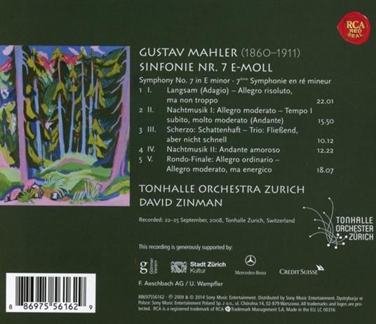 Sinfonia n.7 - CD Audio di Gustav Mahler - 2