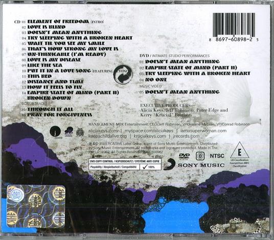 The Element of Freedom (Deluxe Edition) - CD Audio + DVD di Alicia Keys - 2