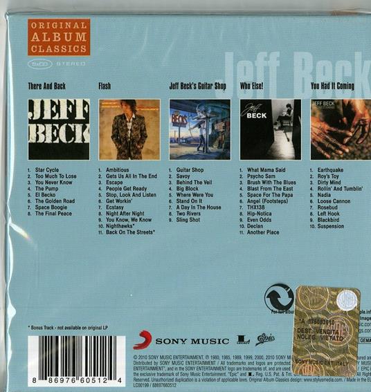 Original Album Classics 2 - CD Audio di Jeff Beck - 2