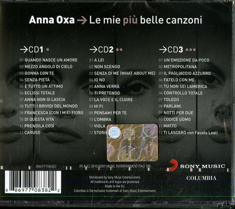 Le mie più belle canzoni - CD Audio di Anna Oxa - 2