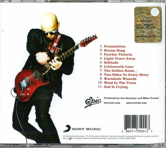 Black Swans and Wormhole Wizards - CD Audio di Joe Satriani - 2