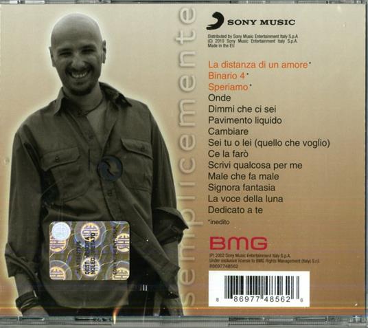 Semplicemente - CD Audio di Alex Baroni - 2