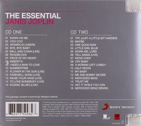 The Essential Janis Joplin - CD Audio di Janis Joplin - 2