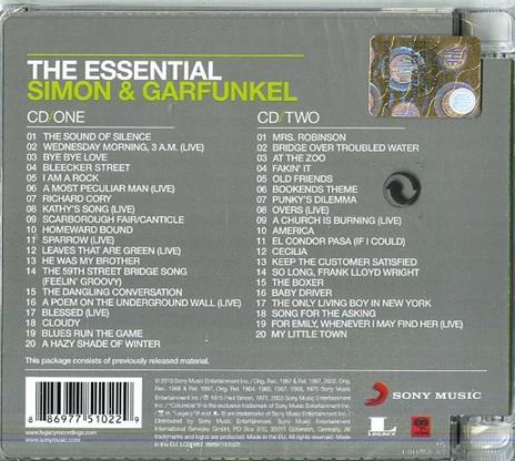 The Essential Simon & Garfunkel - CD Audio di Simon & Garfunkel - 2