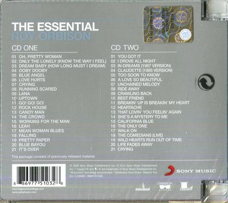 The Essential Roy Orbison - CD Audio di Roy Orbison - 2