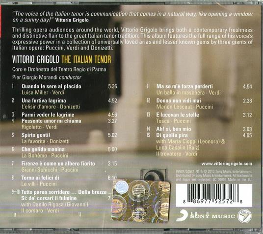 The Italian Tenor - CD Audio di Vittorio Grigolo - 2