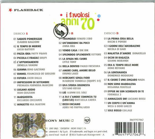 I favolosi anni 70 - CD Audio - 2