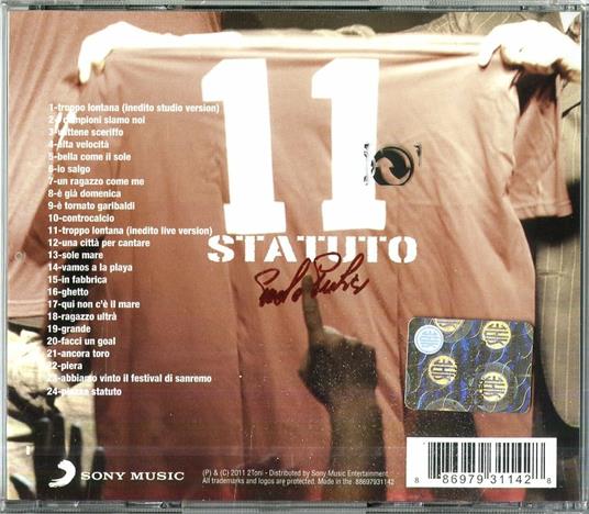 Undici - CD Audio di Statuto - 2