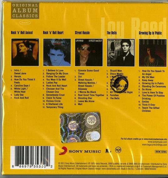 Original Album Classics 3 - CD Audio di Lou Reed - 2