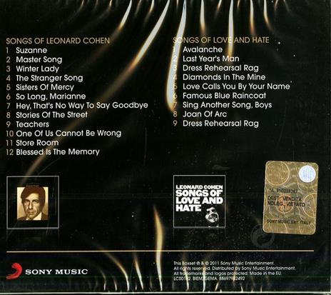 Songs of Leonard Cohen - Songs of Love and Hate - CD Audio di Leonard Cohen - 2