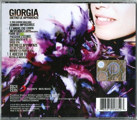 Dietro le apparenze - CD Audio di Giorgia - 2