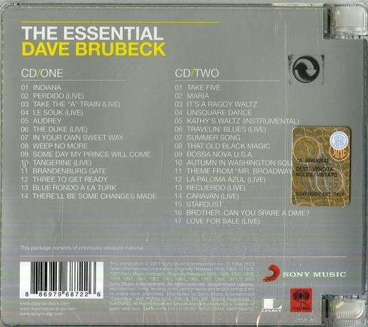 The Essential Dave Brubeck - CD Audio di Dave Brubeck - 2