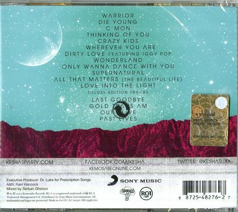 Warrior (Deluxe Edition) - CD Audio di Kesha - 2