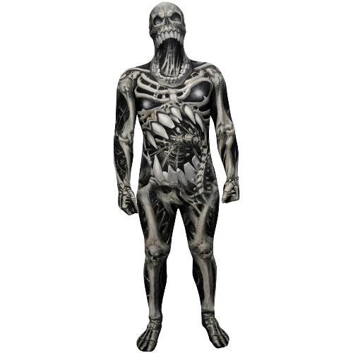 Costume Morphsuits. Monster Skull And Bones Xl - 2