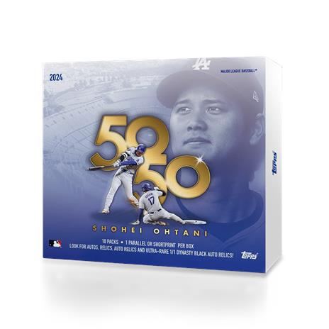 Topps - 2024 Topps 50/50: Shohei Ohtani – 10-Pack Box
