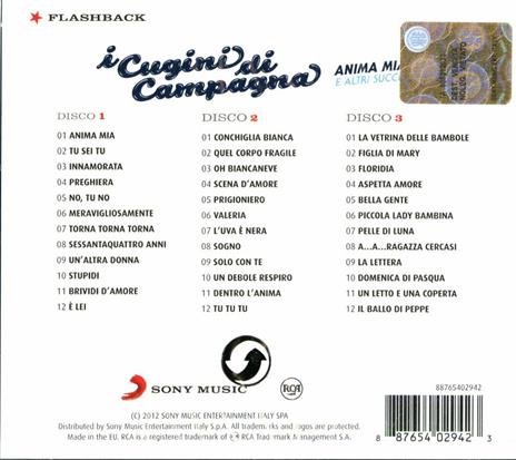 Anima mia e altri successi - CD Audio di Cugini di Campagna - 2