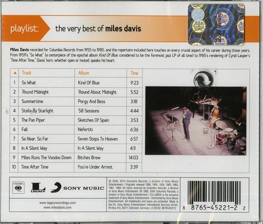 Playlist. The Very Best of - CD Audio di Miles Davis - 2