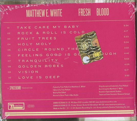 Fresh Blood - CD Audio di Matthew E. White - 2