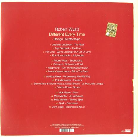 Different Every Time. Benign Dictatorships - Vinile LP di Robert Wyatt - 2