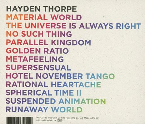 Moondust for My Diamond - CD Audio di Hayden Thorpe - 2