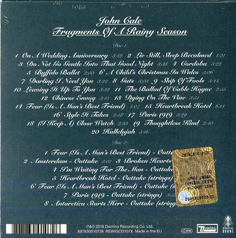 Fragments of a Rainy Season - CD Audio di John Cale - 2