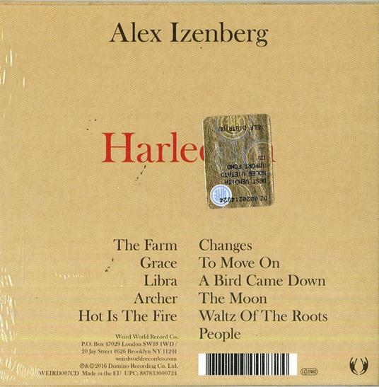 Harlequin - CD Audio di Alex Izenberg - 2